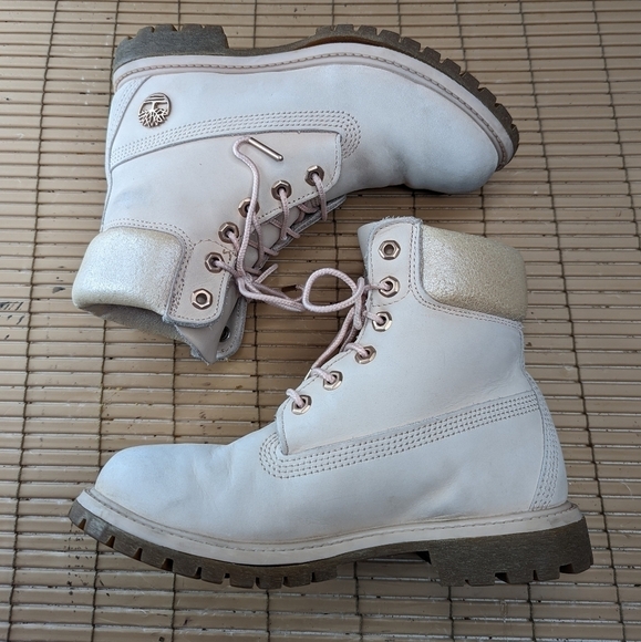 Timberland "Nellie" Waterproof Chukka Women's Size 6.5M light bubblegum Pink Nub - Picture 8 of 12